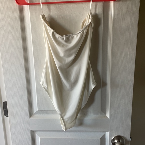 White Bodysuit Tube Top - Picture 2 of 2